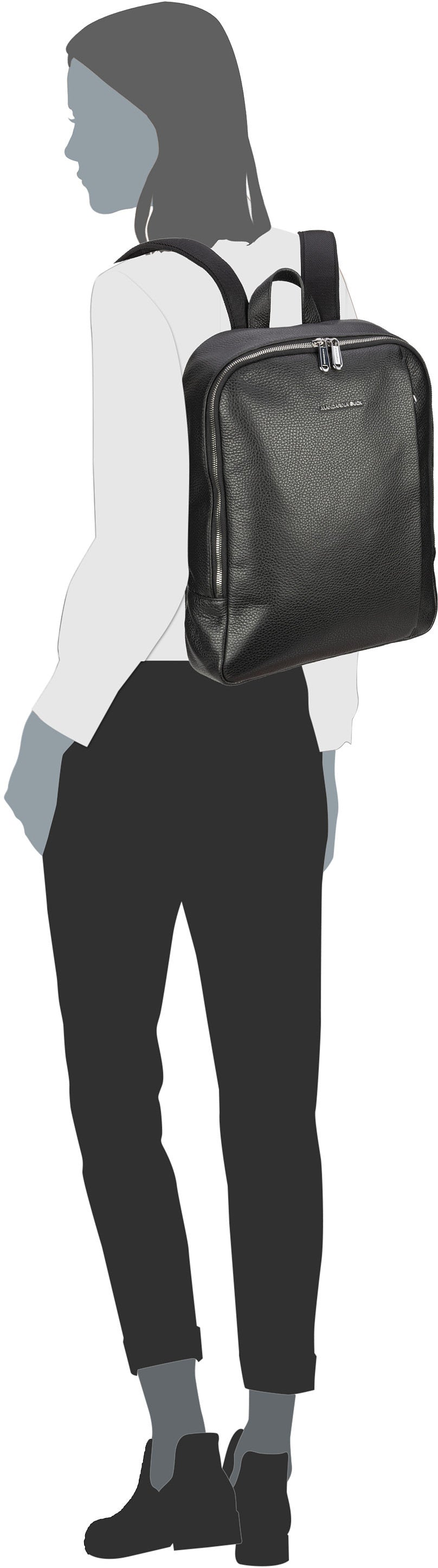 Mandarina Duck Mellow Urban MWT05 Mole Sac a dos – Vue Silhouette