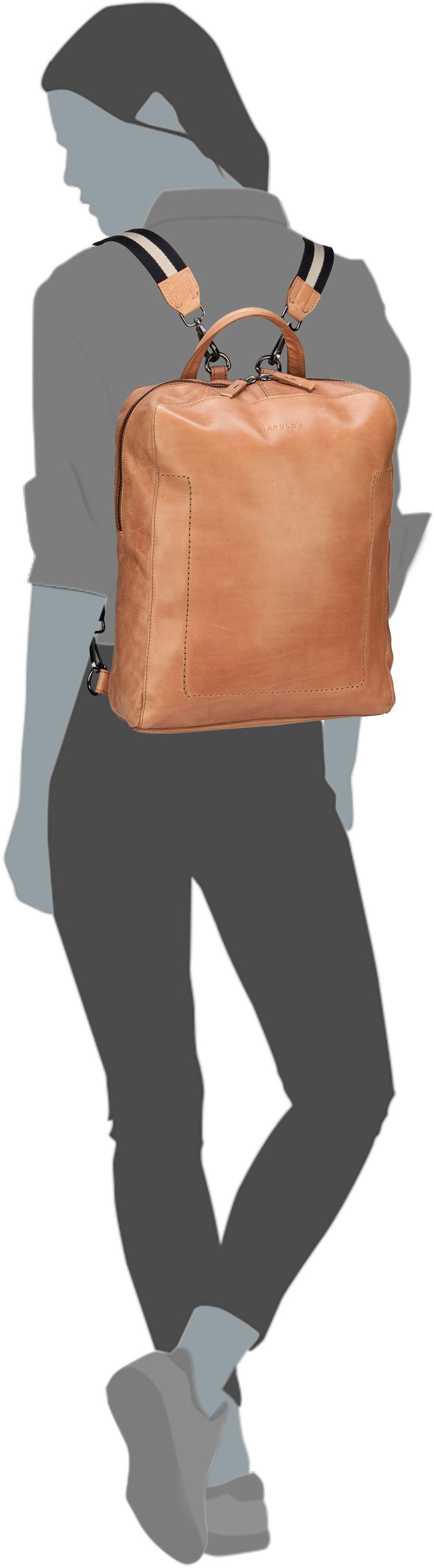 Harold's Caugio CAU2958 Camel Zaino – Vista Silhouette