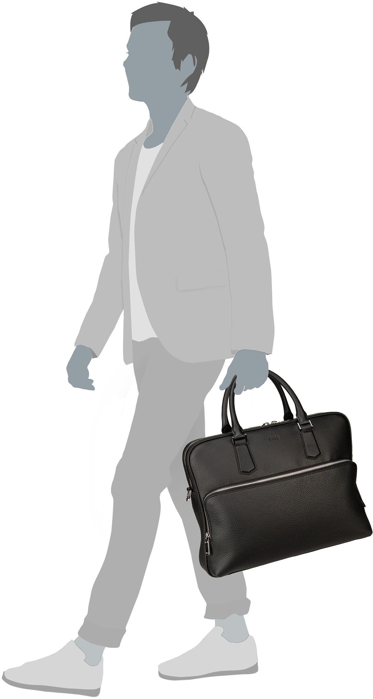 BOSS New Crosstown S 50529293 Black valigetta – Vista Silhouette