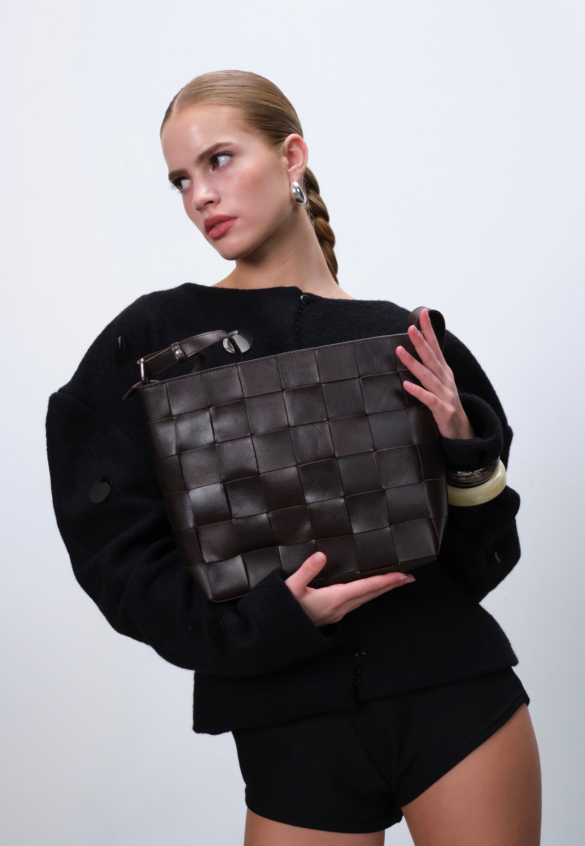 Adax Limona Marthe Dark Brown Sac Hobo