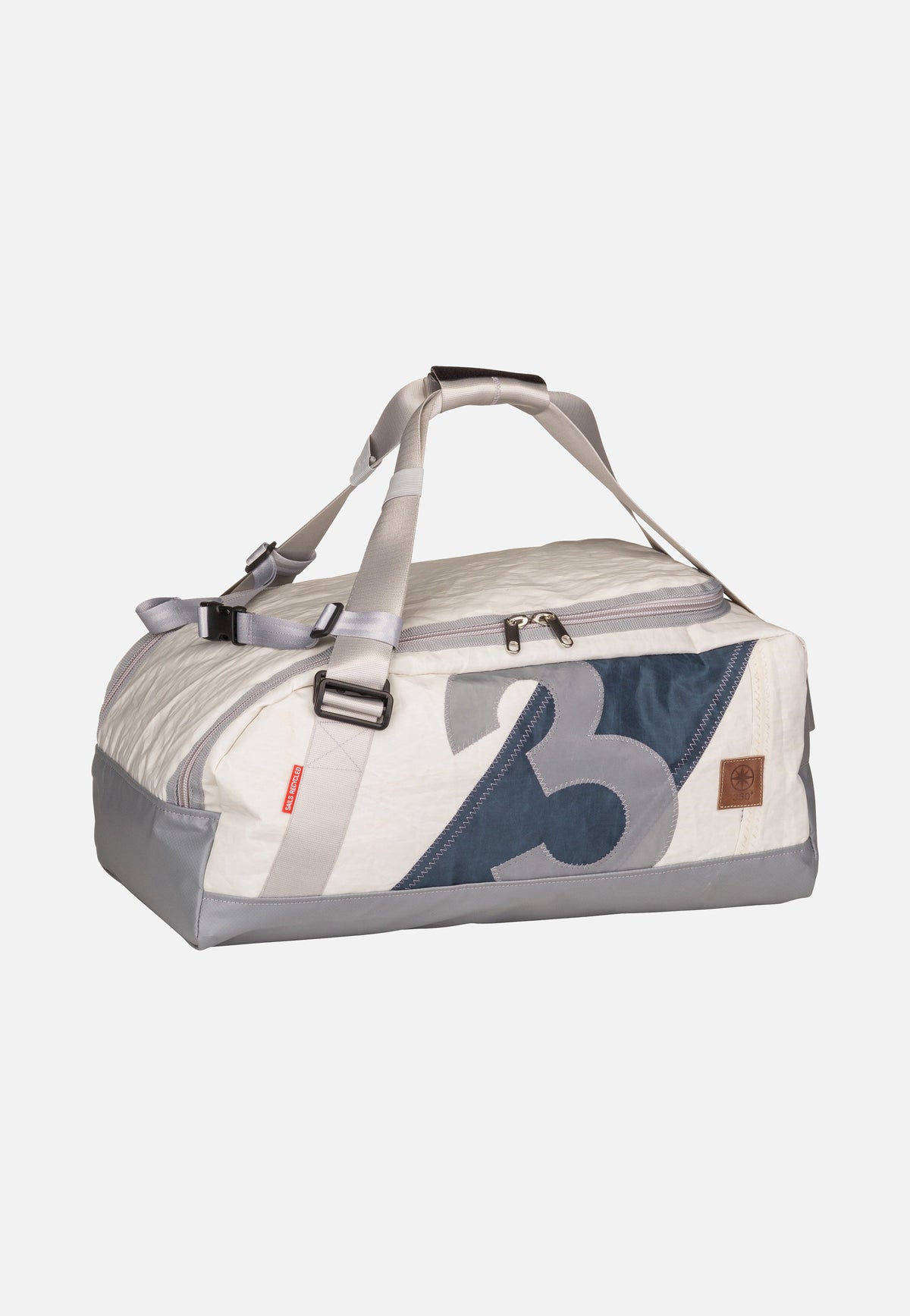 360Grad Container XL Balken Vintage/Zahl Hellgrau Dufflebag