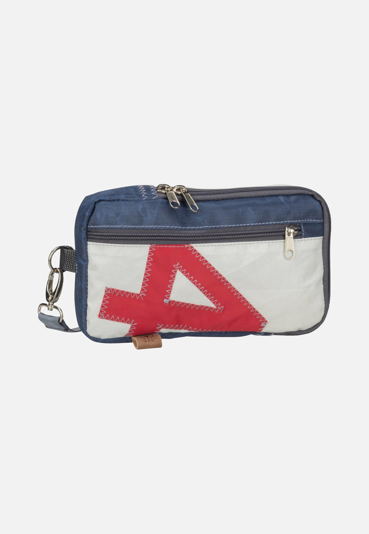 360Grad Nautik Weiß/Blau mit roter Zahl Fanny Pack