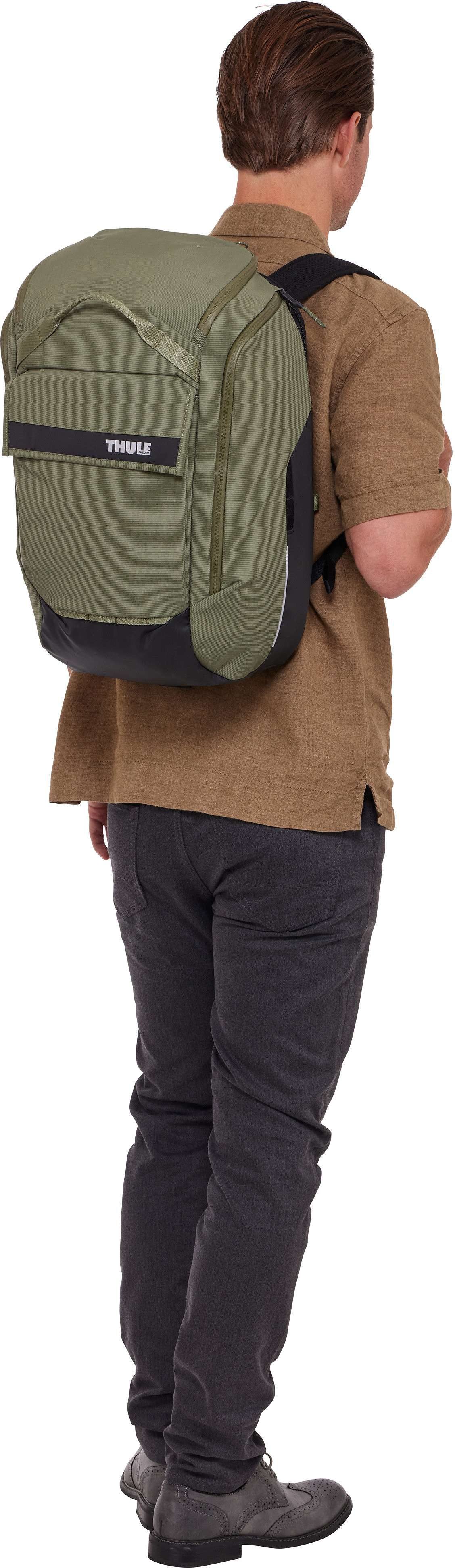 Thule Paramount Hybrid Pannier 26L Soft Green Bag – Silhouette View