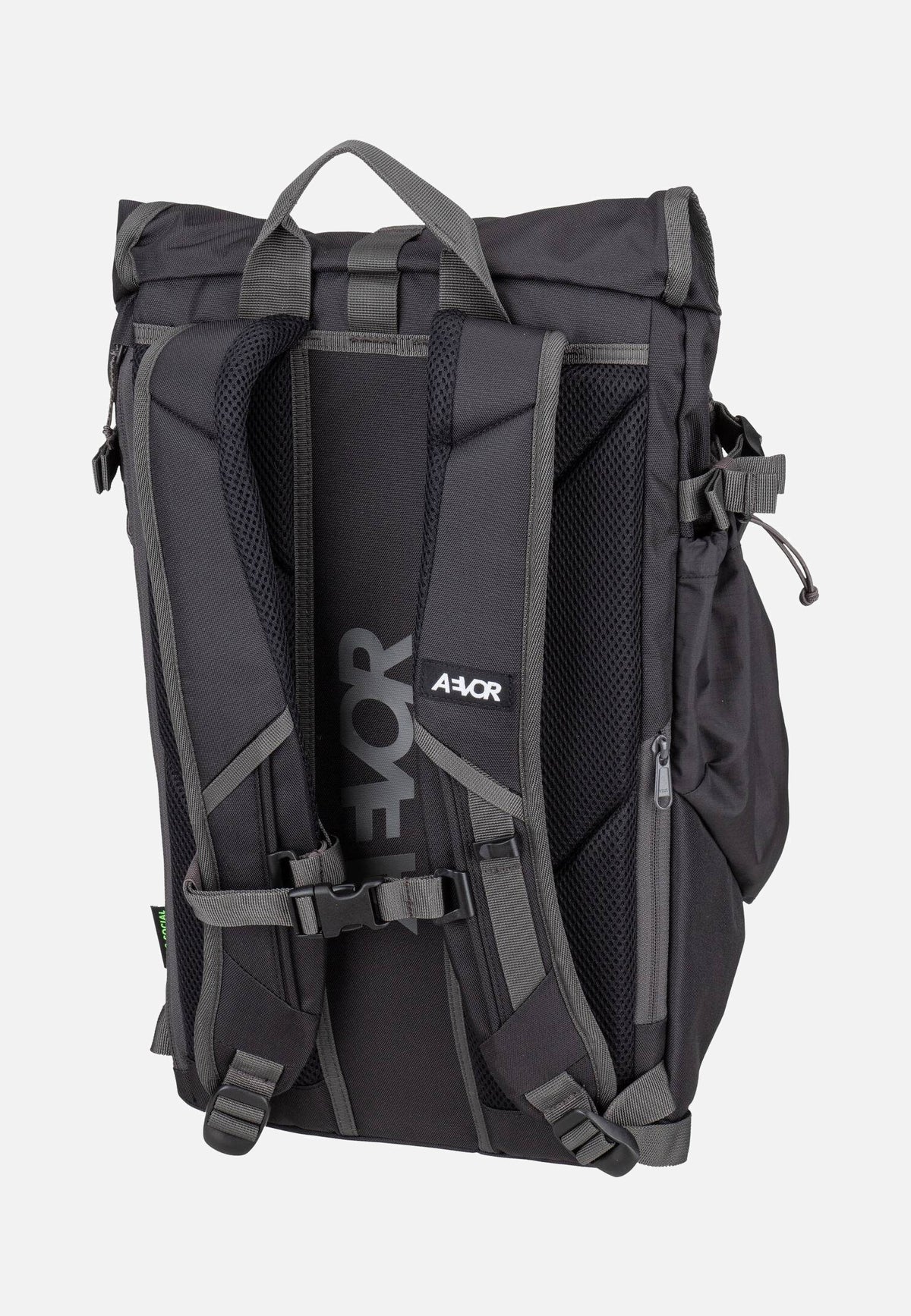 AEVOR Roll Pack Black Charcoal Mochila
