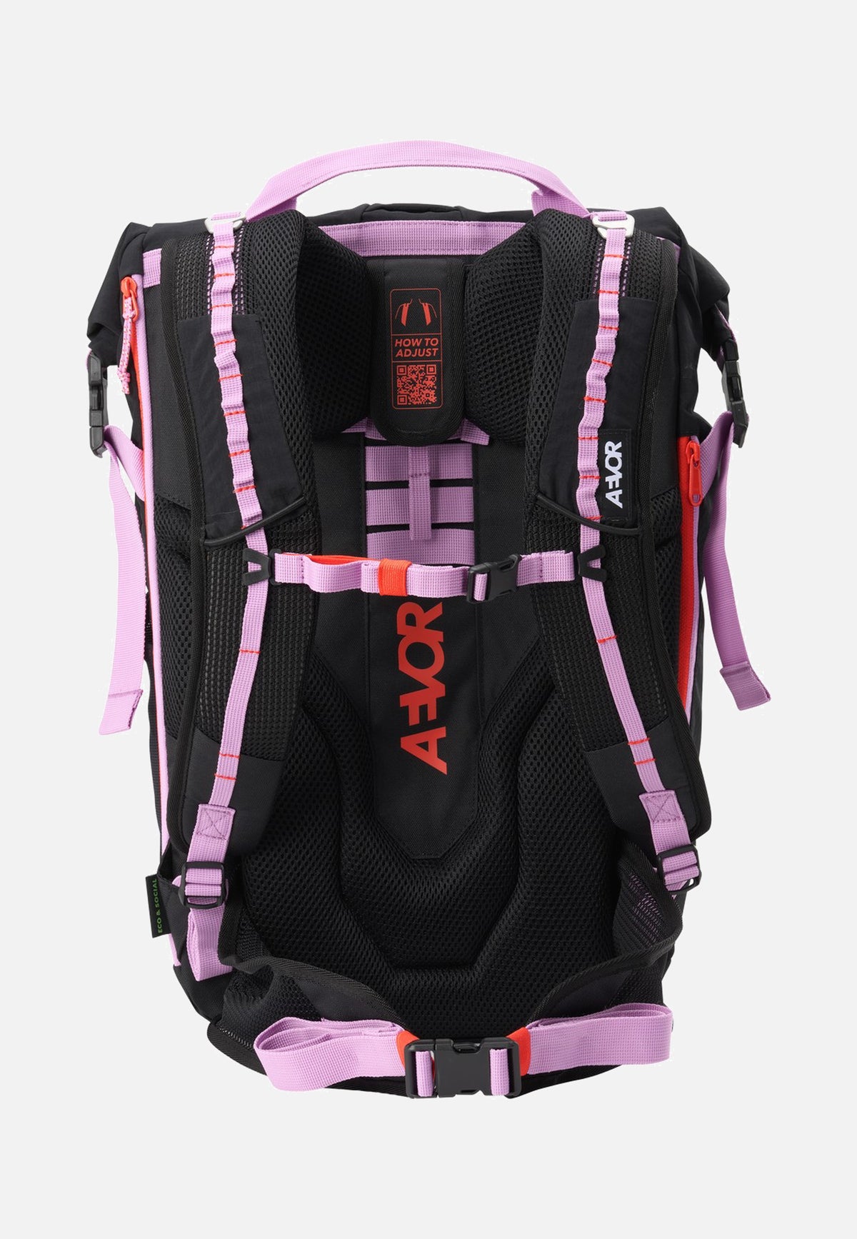 AEVOR Active Pack Dual Dip Violett Rush Rolltop Rugzak