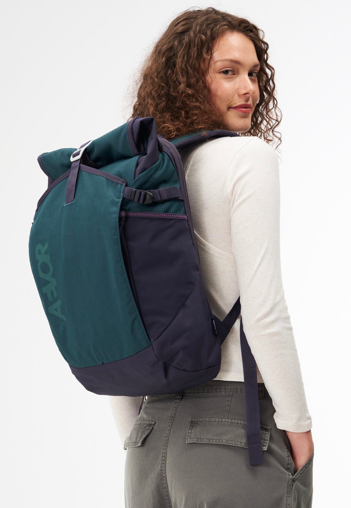 AEVOR Roll Pack 2.0 Vintage Teal Rolltop Backpack