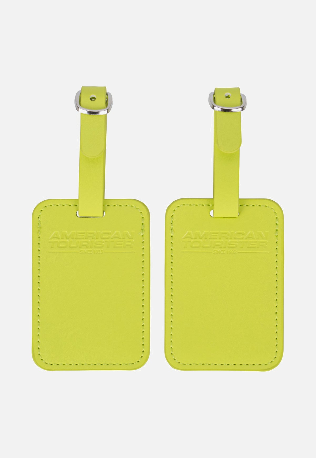 American Tourister Luggage Tag Pack Of 2 Light Lime Luggage Tag