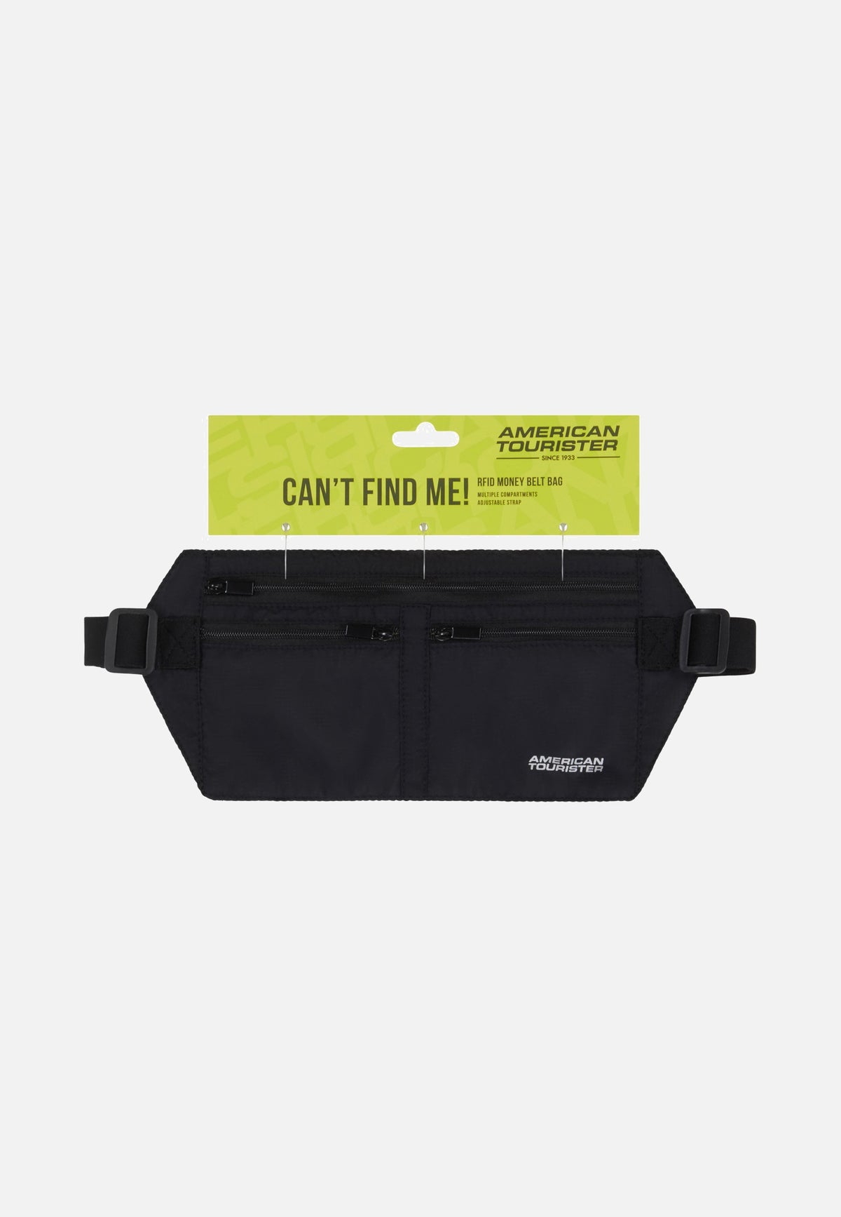 American Tourister RFID Money Belt Bag Black Accessories