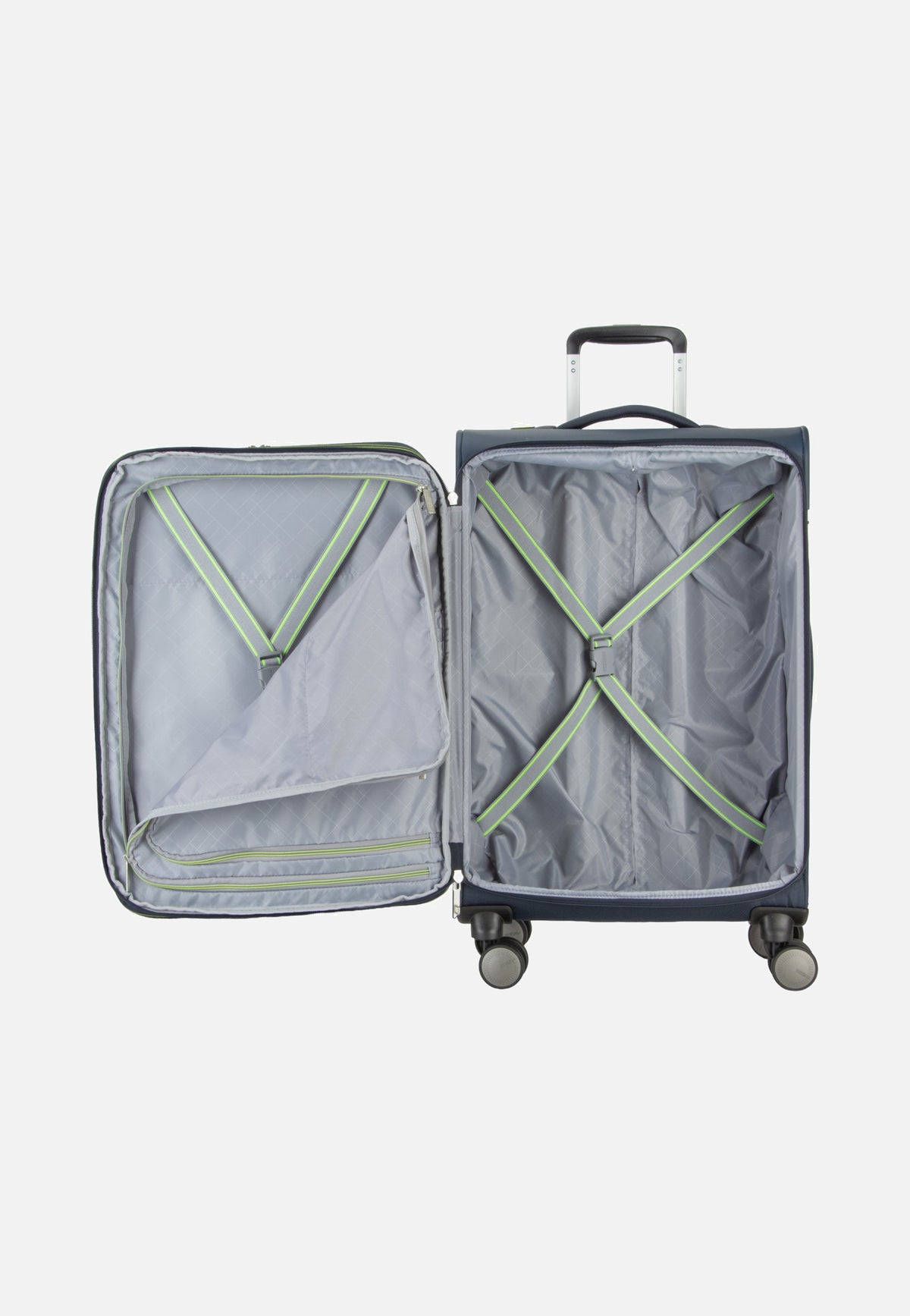 American Tourister Wanderlite Spinner M Exp Dark Navy Valigia