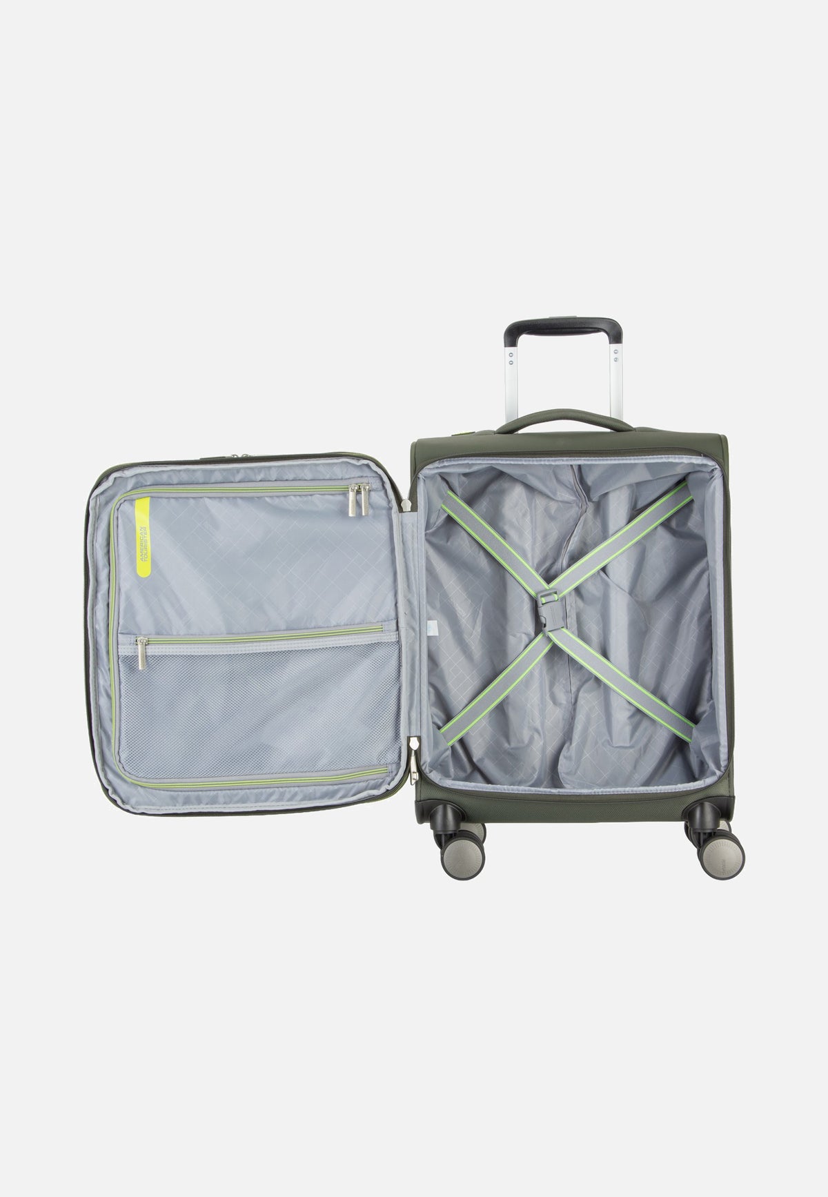 American Tourister Wanderlite Spinner S Exp Dark Khaki Valigia