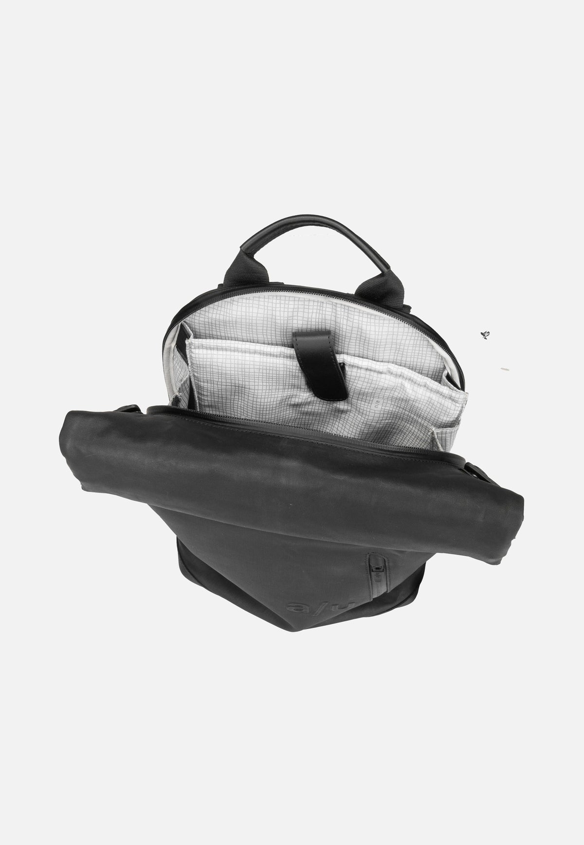 aunts & uncles Wakayama Black Rolltop Backpack