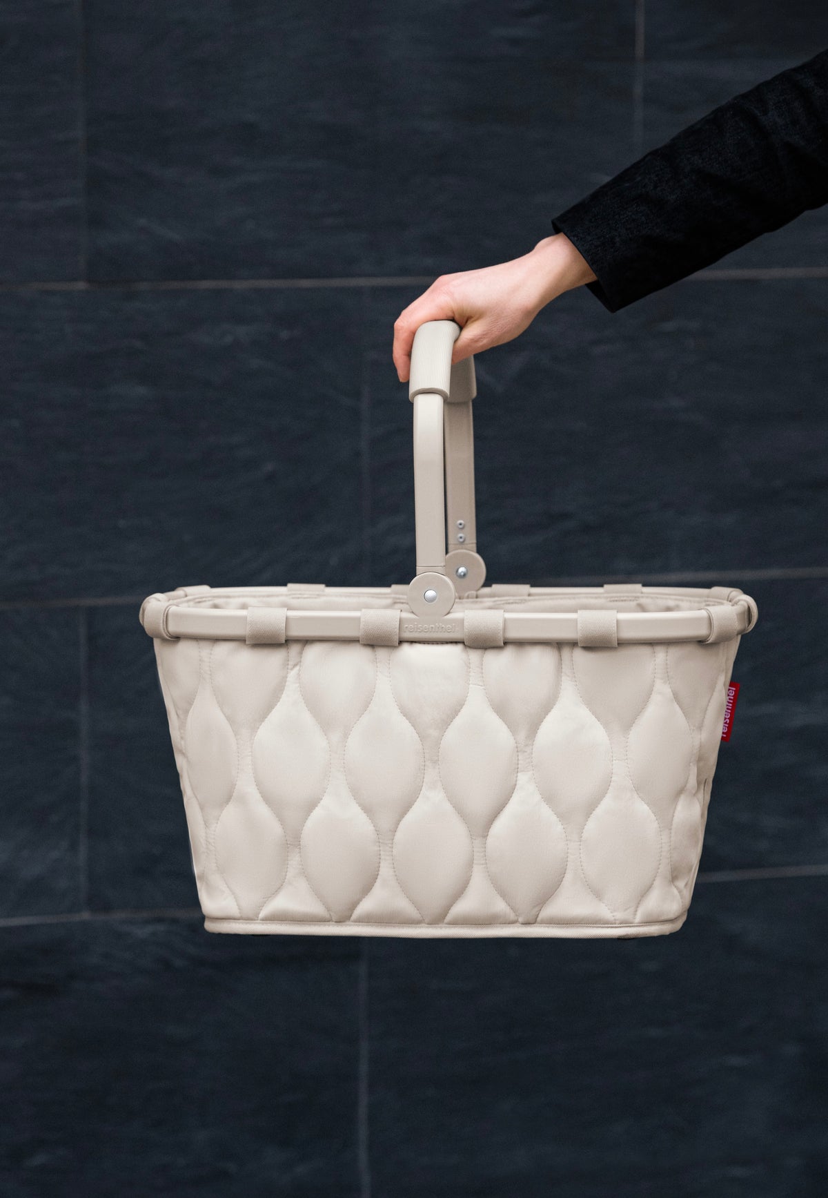 reisenthel Carrybag Puffer Stone Shopping Basket