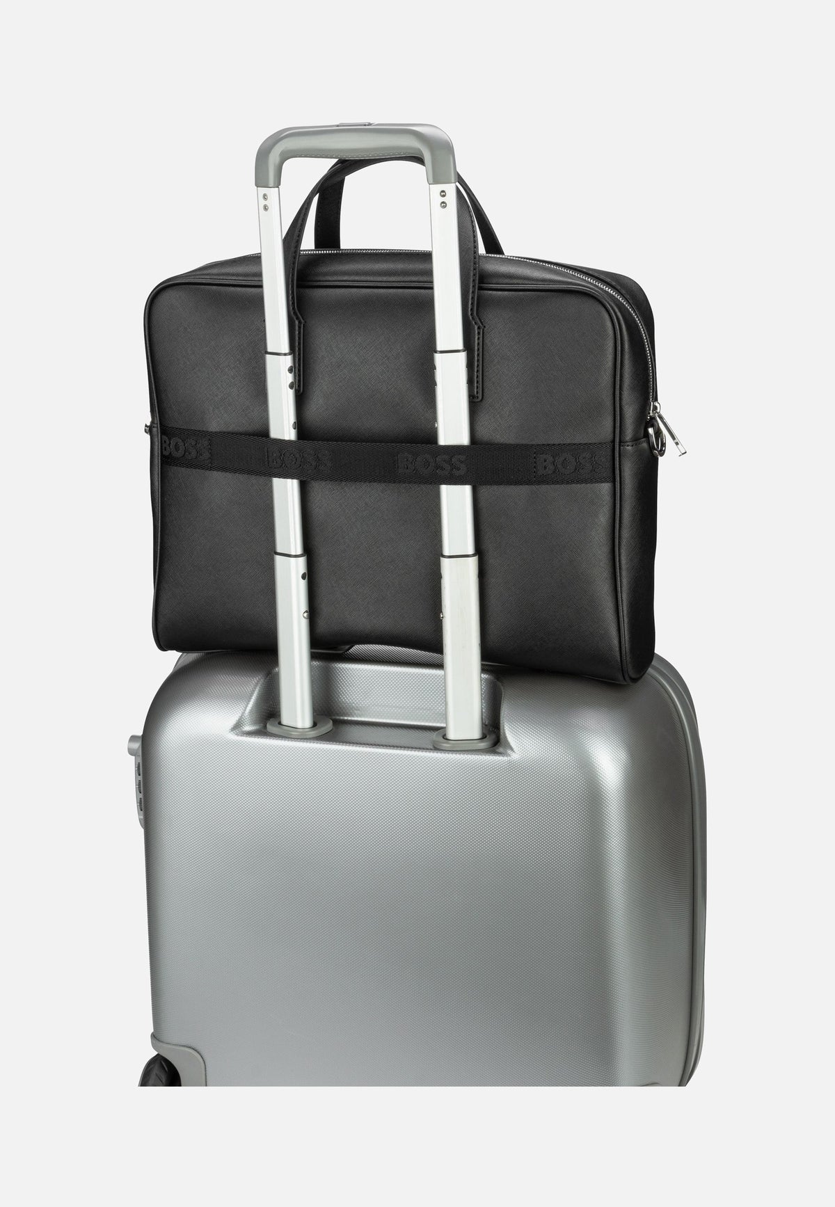 BOSS Zair Small Document Case Black Briefcase