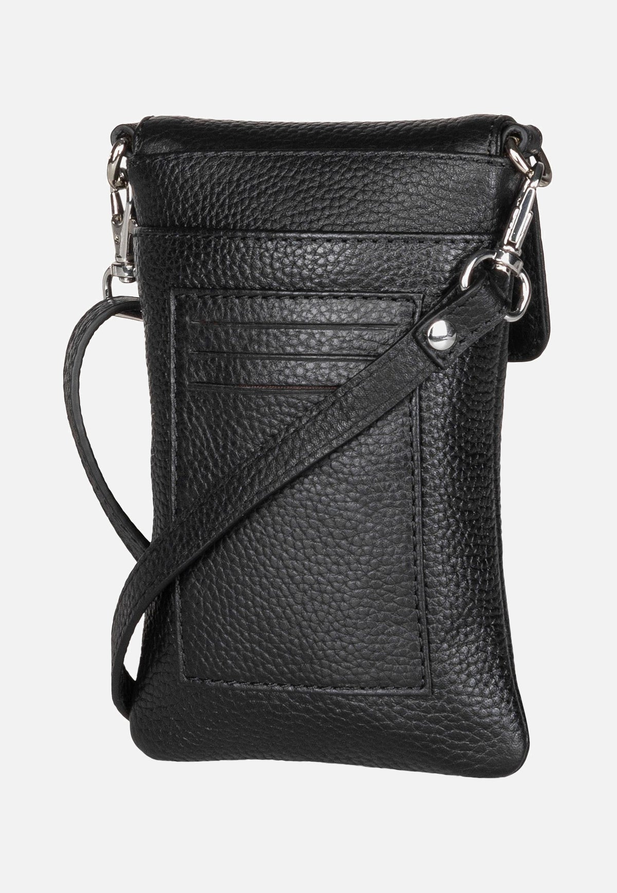 Braun Büffel Hanna Schwarz Phone Pouch