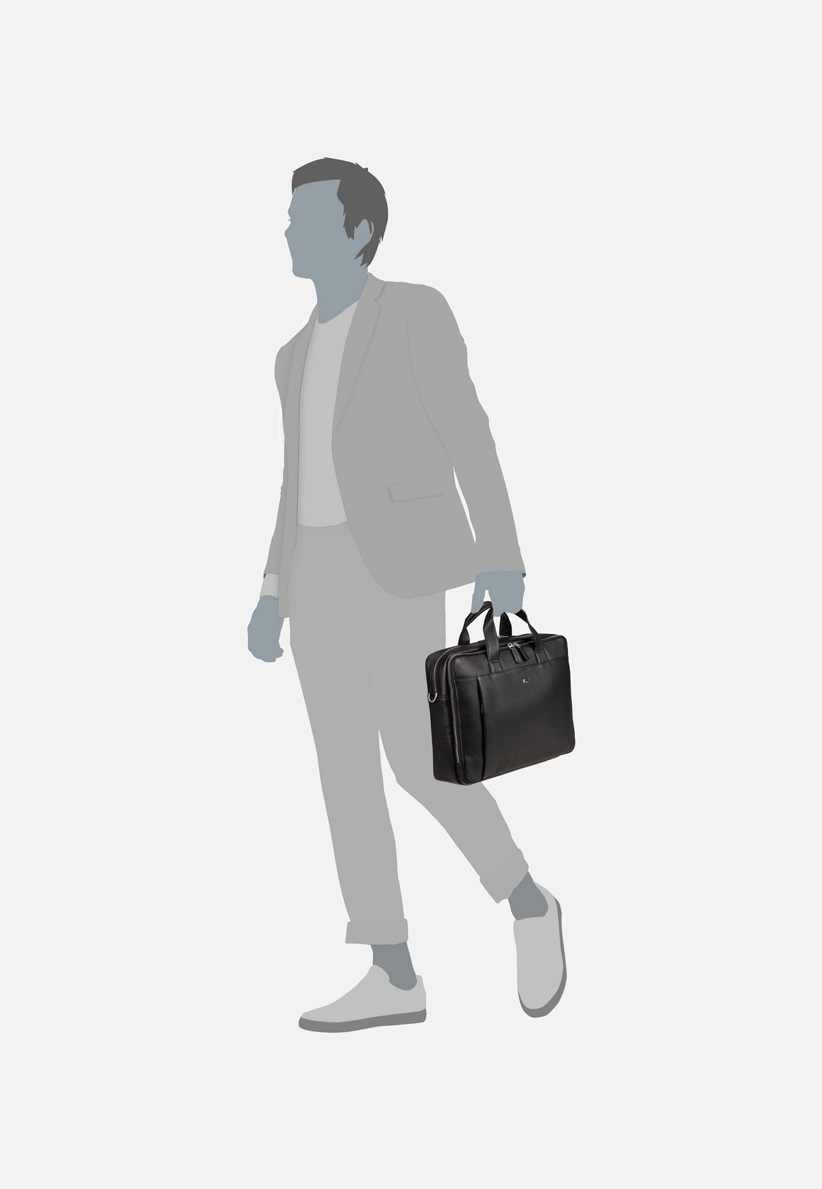 Braun Büffel GOLF 3.0 Business Bag L 90674 Schwarz Briefcase