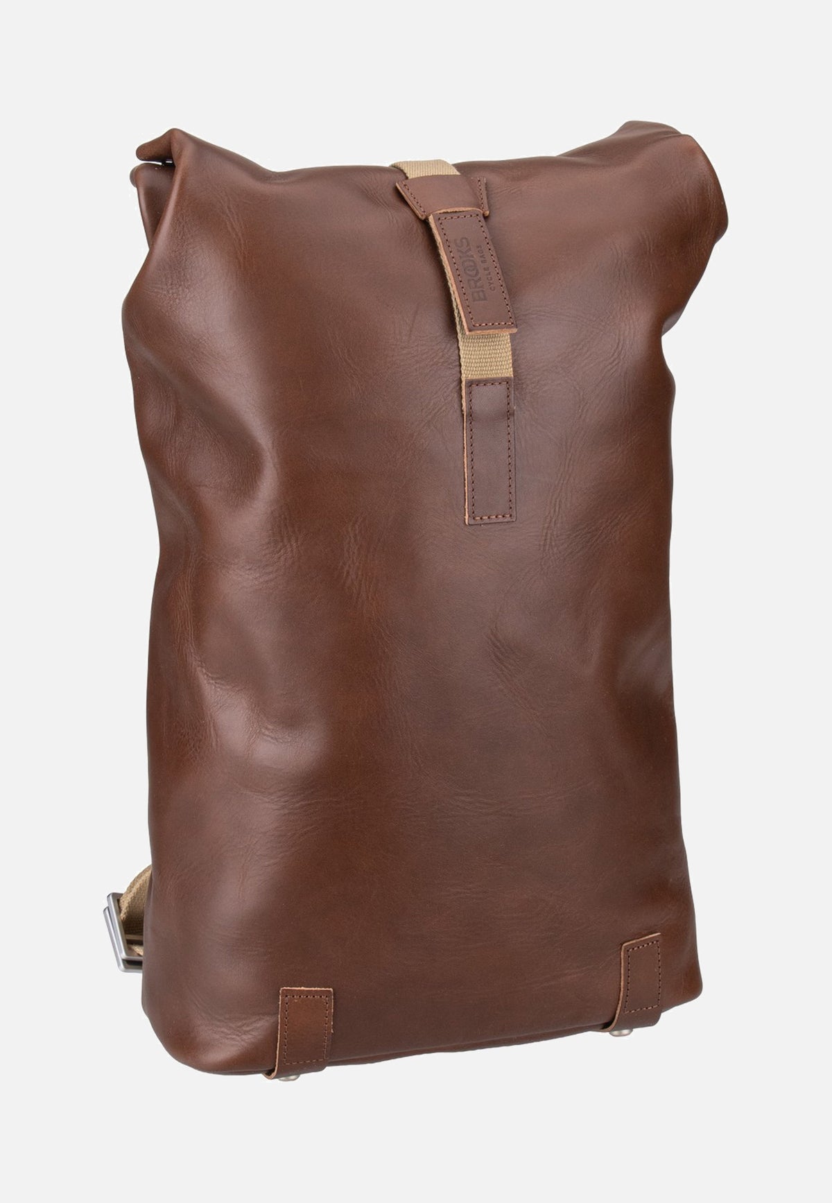 Brooks England Pickwick Reflective Leather 12L Brown Rolltop Backpack