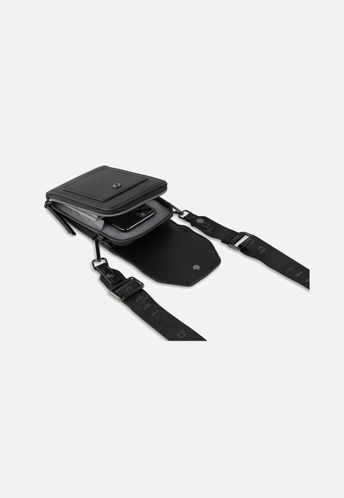 Bugatti Almata Purse Bag Schwarz Phone Pouch
