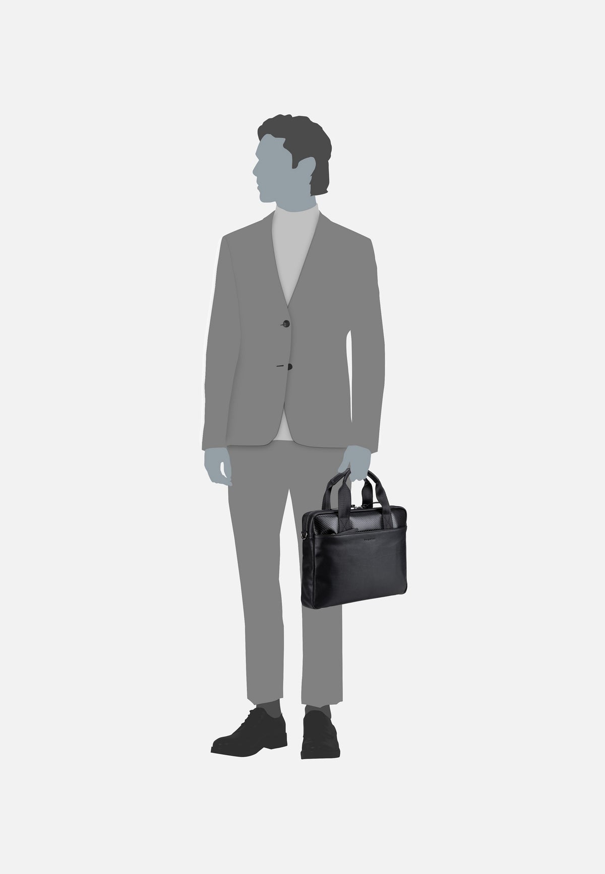 Bugatti Comet Schwarz Briefcase