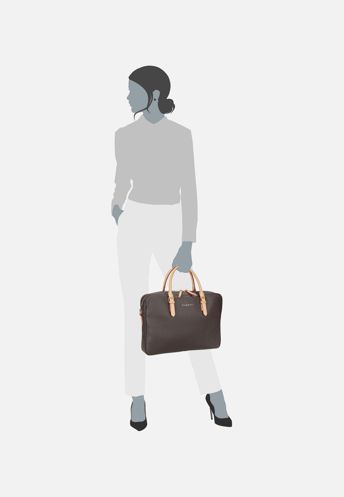 Bugatti Ella Dunkelbraun Briefcase