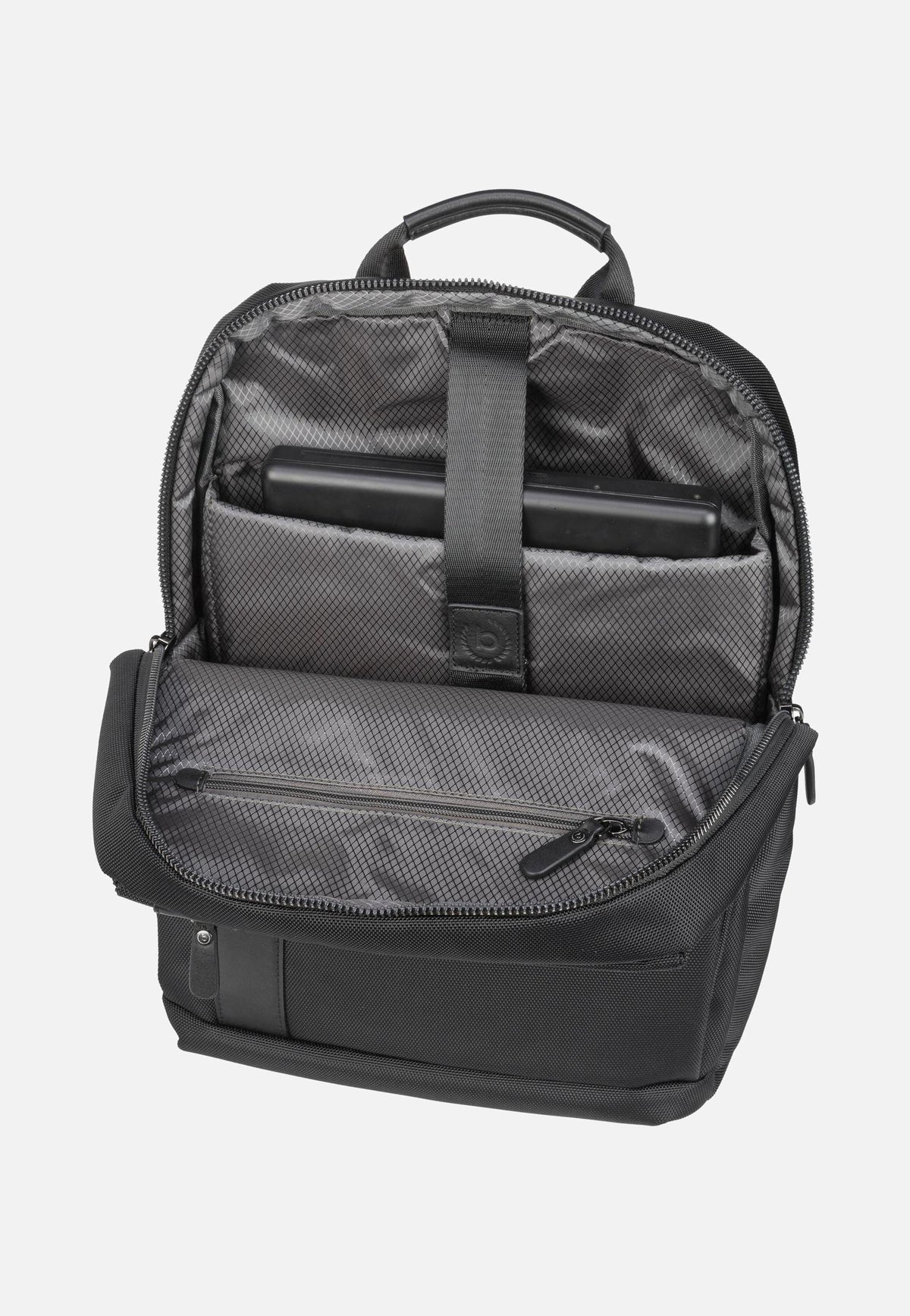 Bugatti Nero Medium Schwarz Backpack