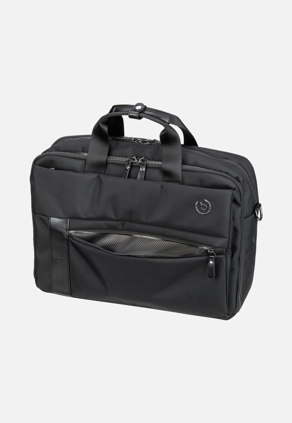 Bugatti Nero L Schwarz Briefcase