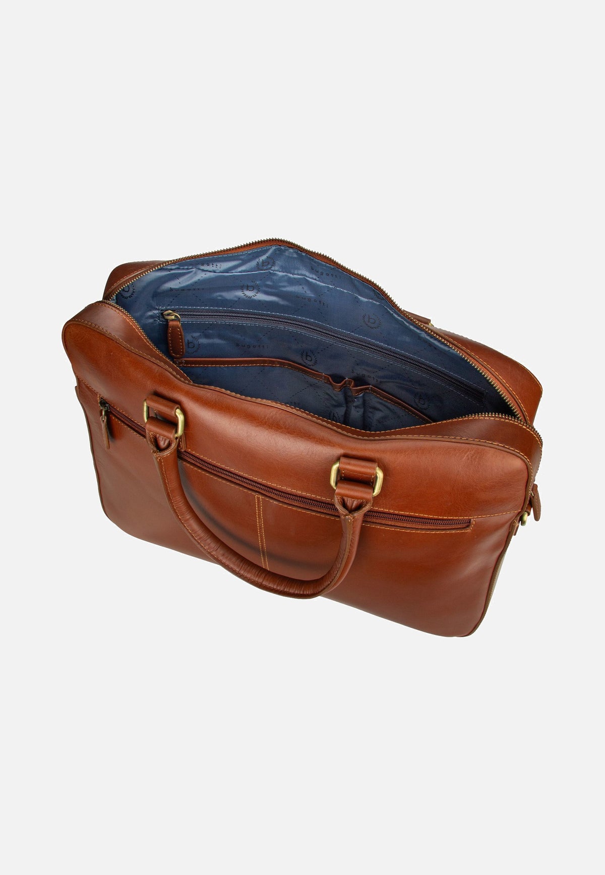Bugatti Remo Cognac Briefcase
