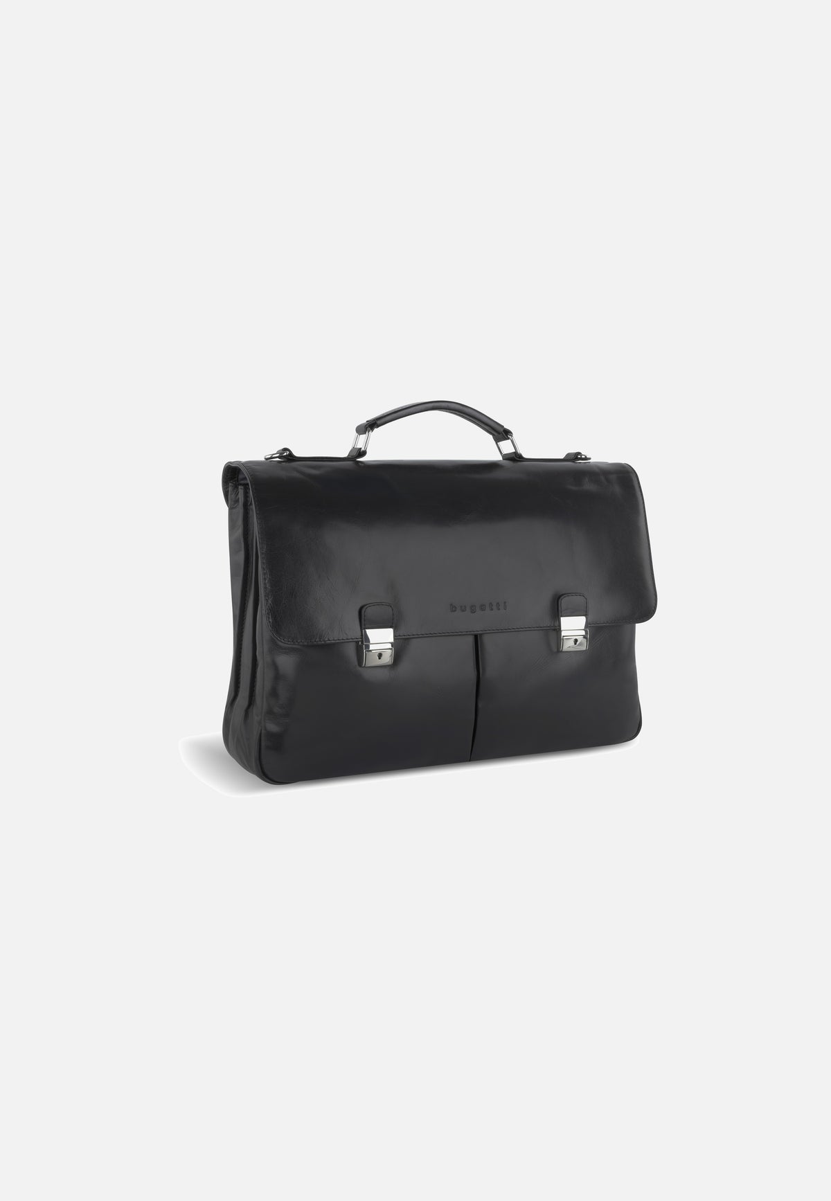 Bugatti Romano Large Schwarz Briefcase