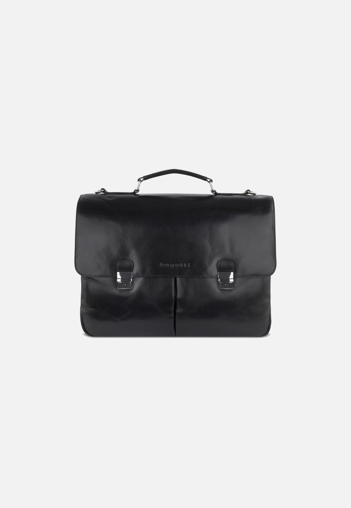 Bugatti Romano Large Schwarz Briefcase