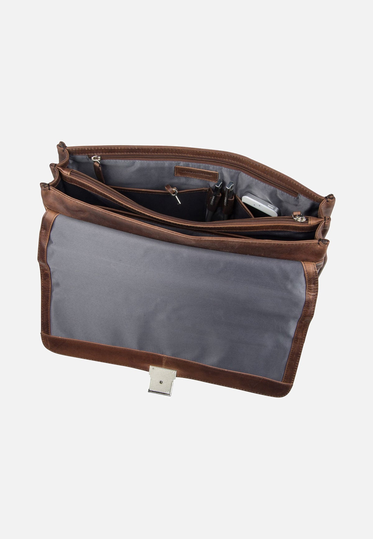 Bugatti Romano Medium Braun Briefcase