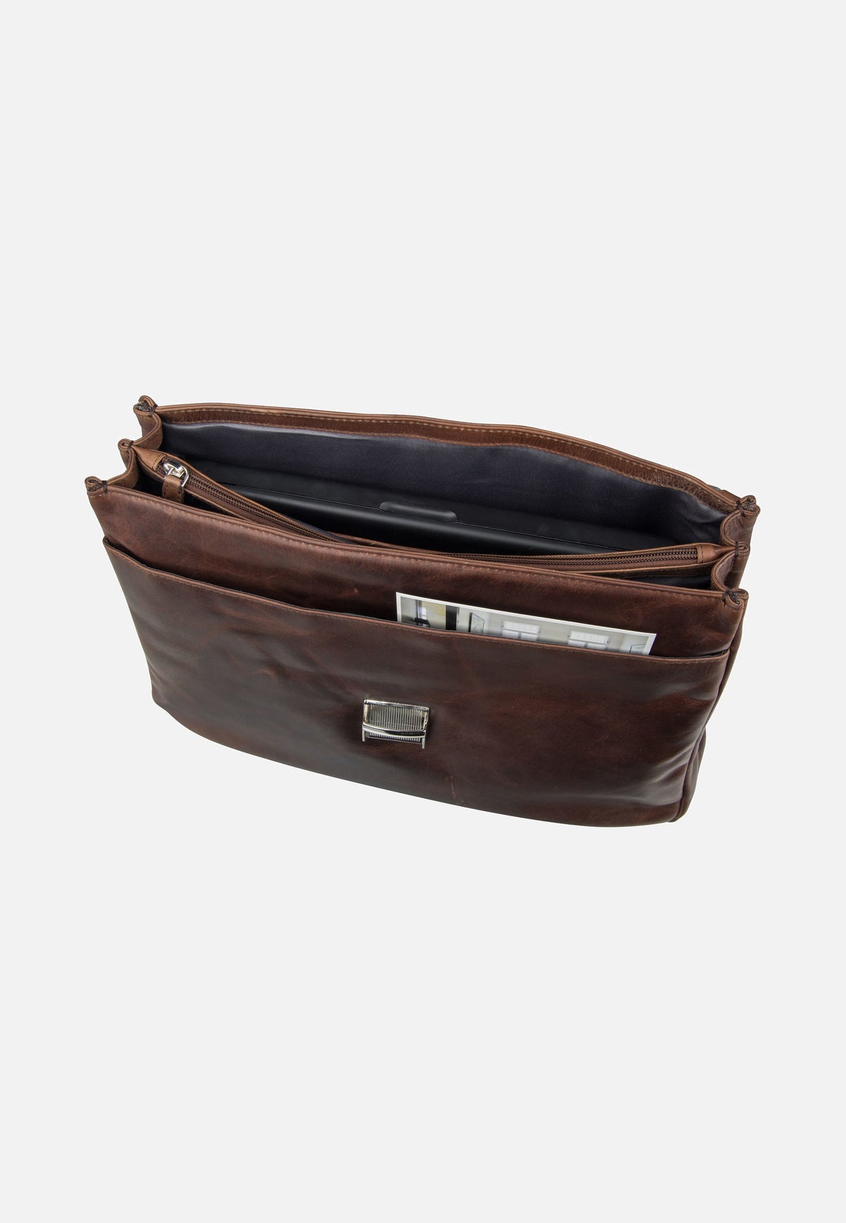 Bugatti Romano Medium Braun Briefcase