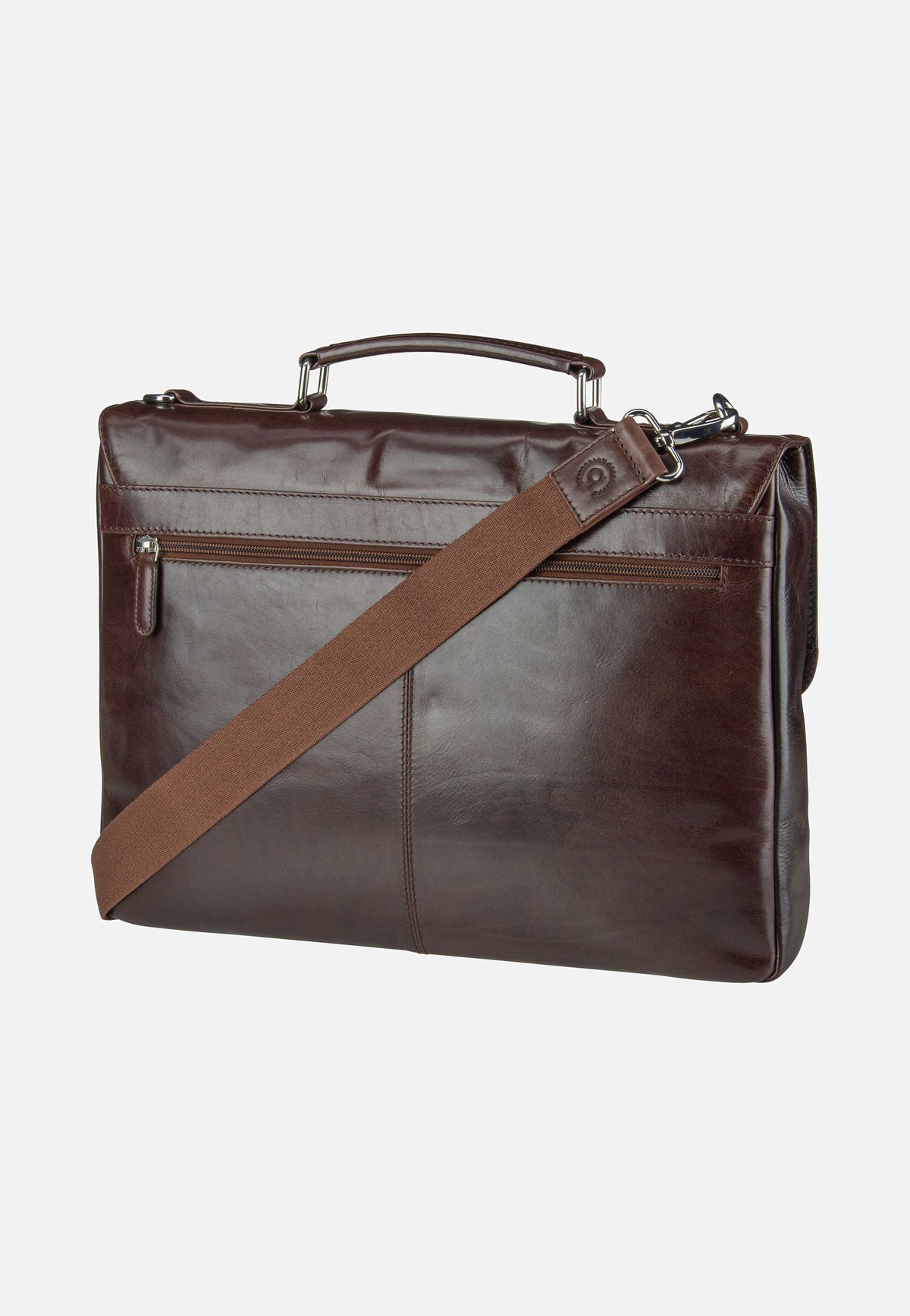 Bugatti Romano Small Braun Briefcase