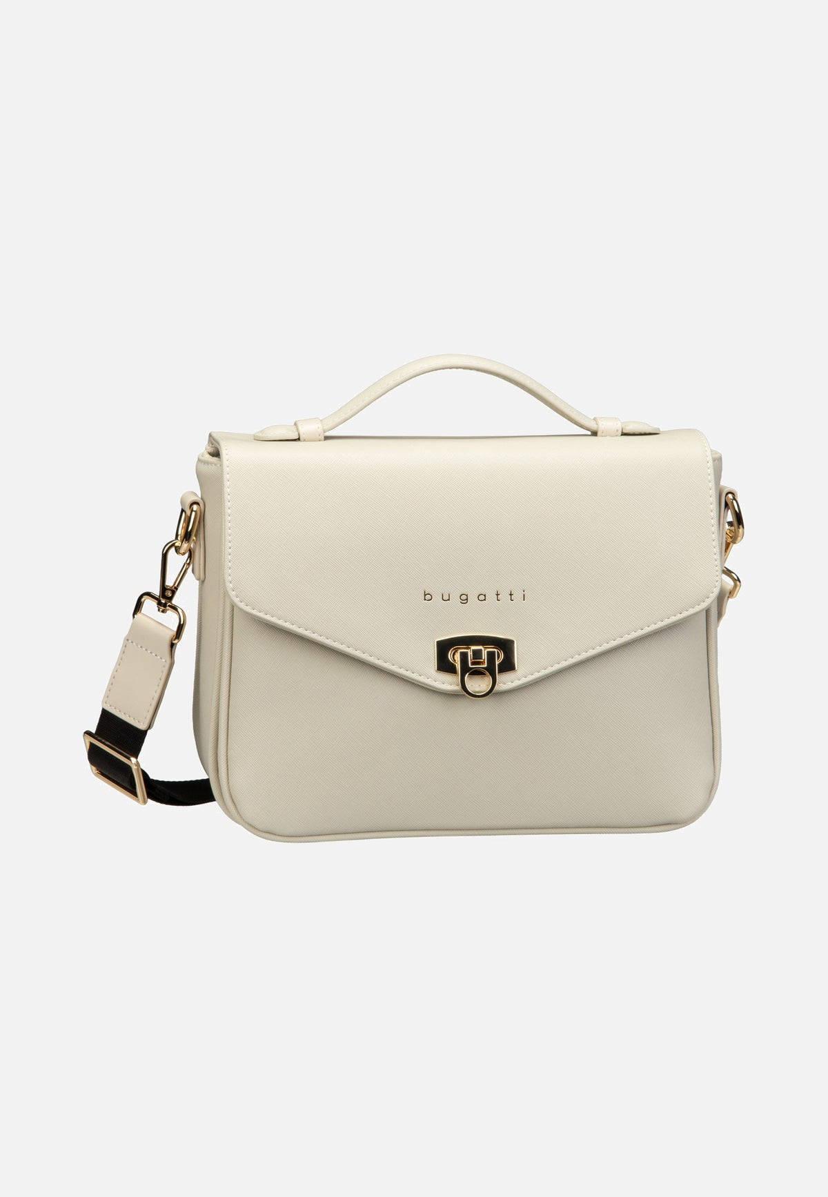 Bugatti Ella Saffiano Classic Bag Beige Shoulder Bag