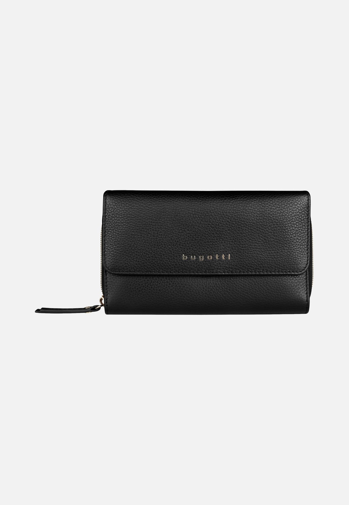 Bugatti Emilia Ladies Long Wallet With Flap Black Cartera
