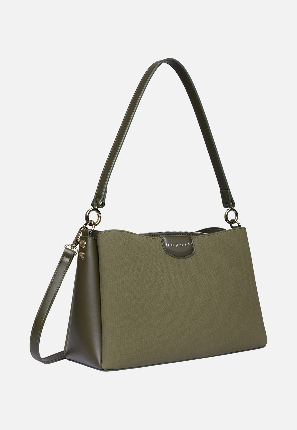 Bugatti Leah Shoulder Bag M Olive Borsa a tracolla