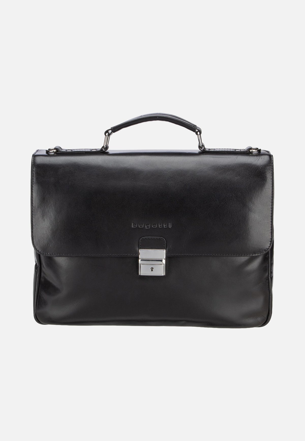 Bugatti Romano Briefcase Small Black Briefcase