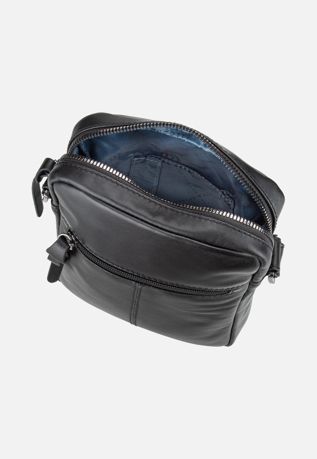 Bugatti Romeo Shoulder Bag Small Black Crossbody Bag