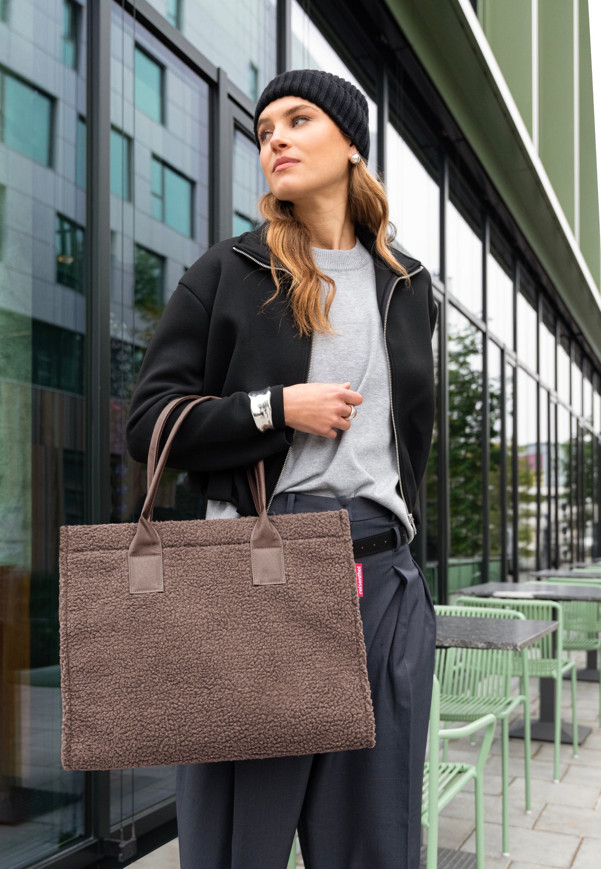 reisenthel Daily Shopper Teddy Chocolate Tote Bag