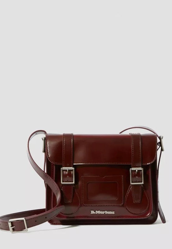 Dr. Martens 11" Satchel Bag Cherry Red Oxford Rub Off Bolsa
