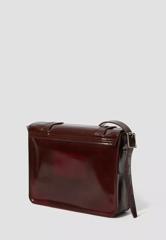 Dr. Martens 11" Satchel Bag Cherry Red Oxford Rub Off Bolsa