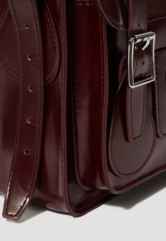 Dr. Martens 11" Satchel Bag Cherry Red Oxford Rub Off Bolsa