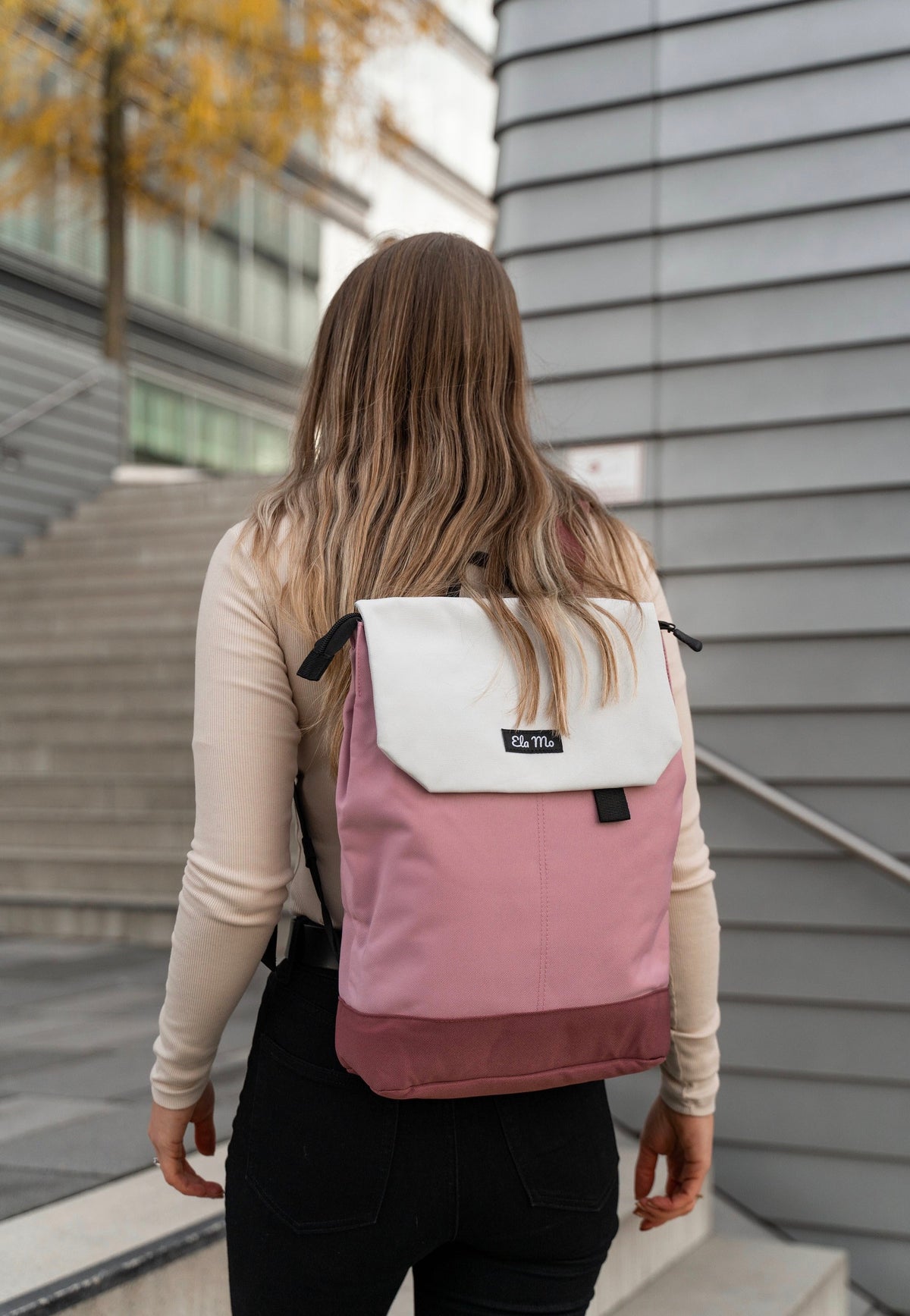 Ela Mo Daypack Strawberry Cream Mochila