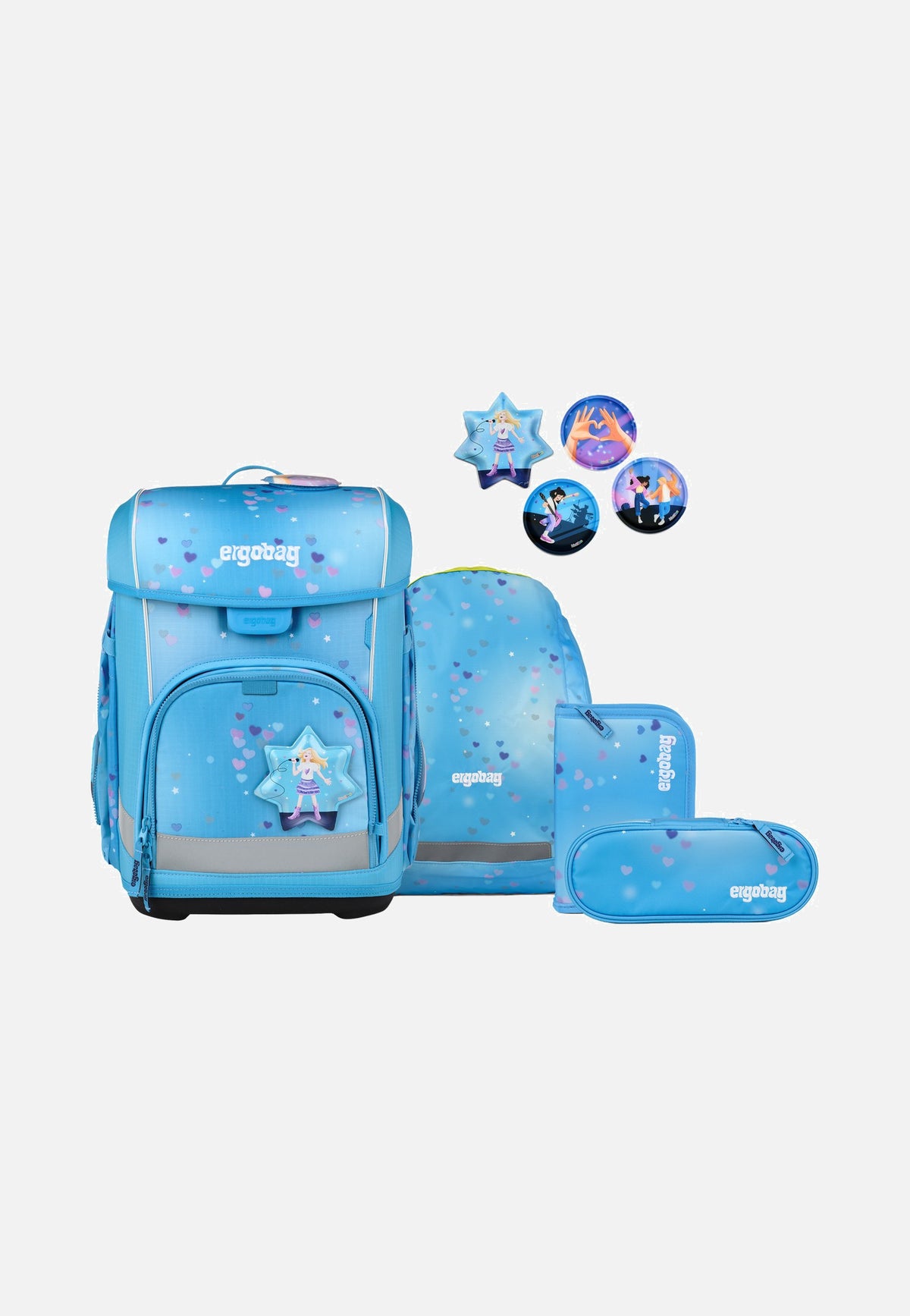 ergobag Cubo Light Set BühnenfieBär School Bag