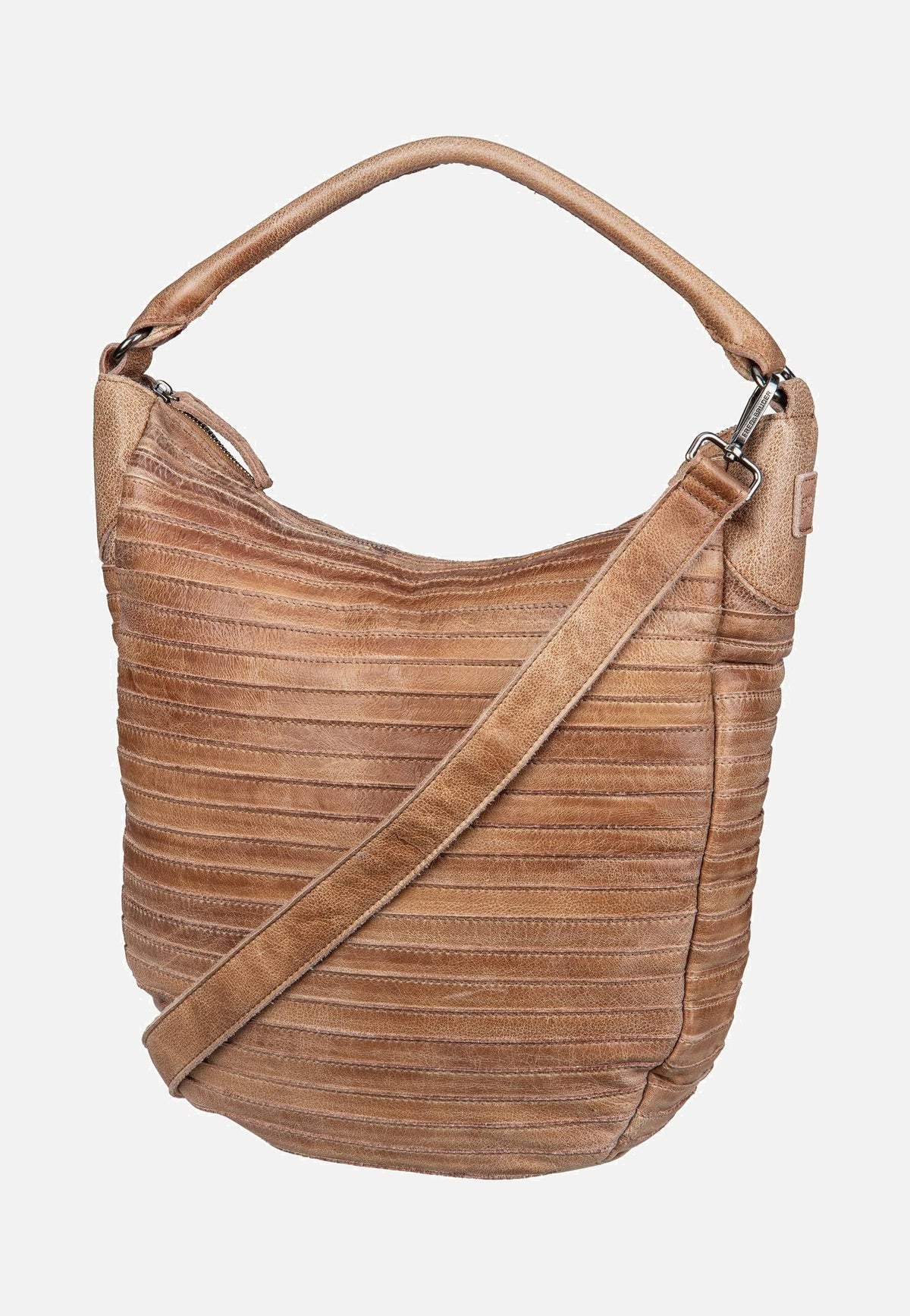 Fredsbruder Gürteltier S 971s Caramel Hobo-tas