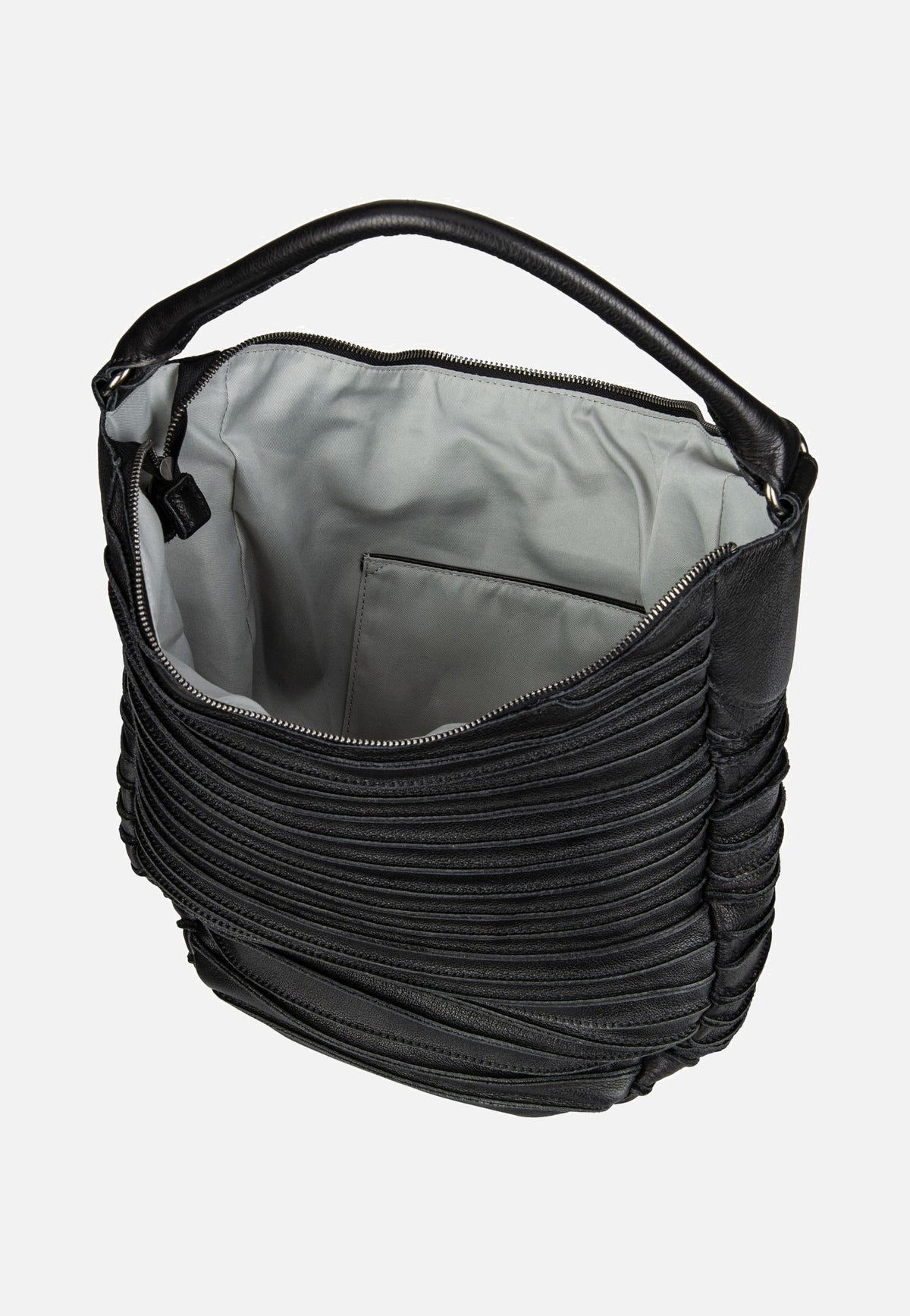 Fredsbruder Riffeltier S 961r Black Borsa Hobo