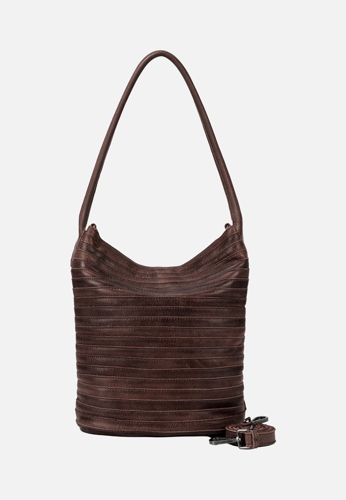 Fredsbruder My Love Bucket Hobo Dark Choco Brown Borsa Hobo