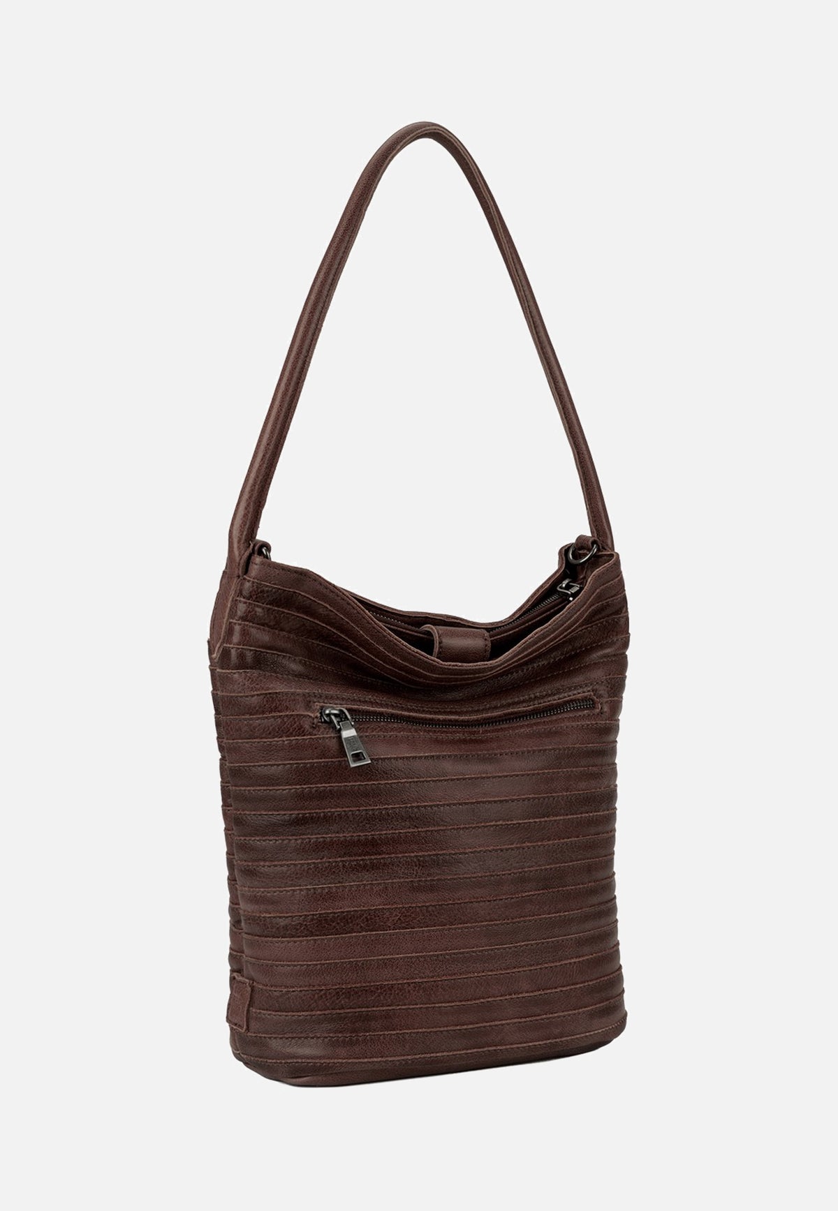 Fredsbruder My Love Bucket Hobo Dark Choco Brown Borsa Hobo