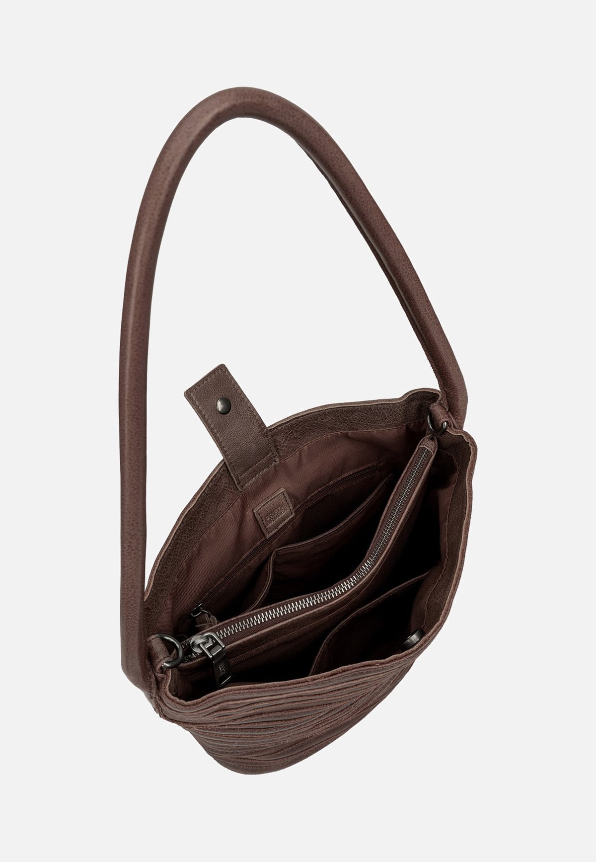 Fredsbruder My Love Bucket Hobo Dark Choco Brown Borsa Hobo
