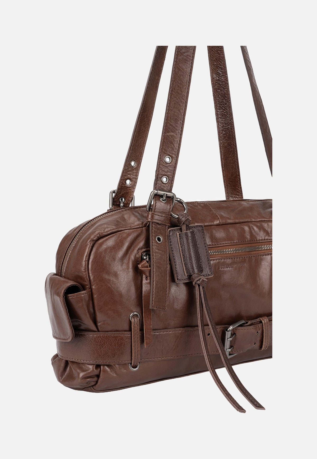 Fredsbruder Perferctly Imperfect Handbag Dark Caramel Borsa a tracolla
