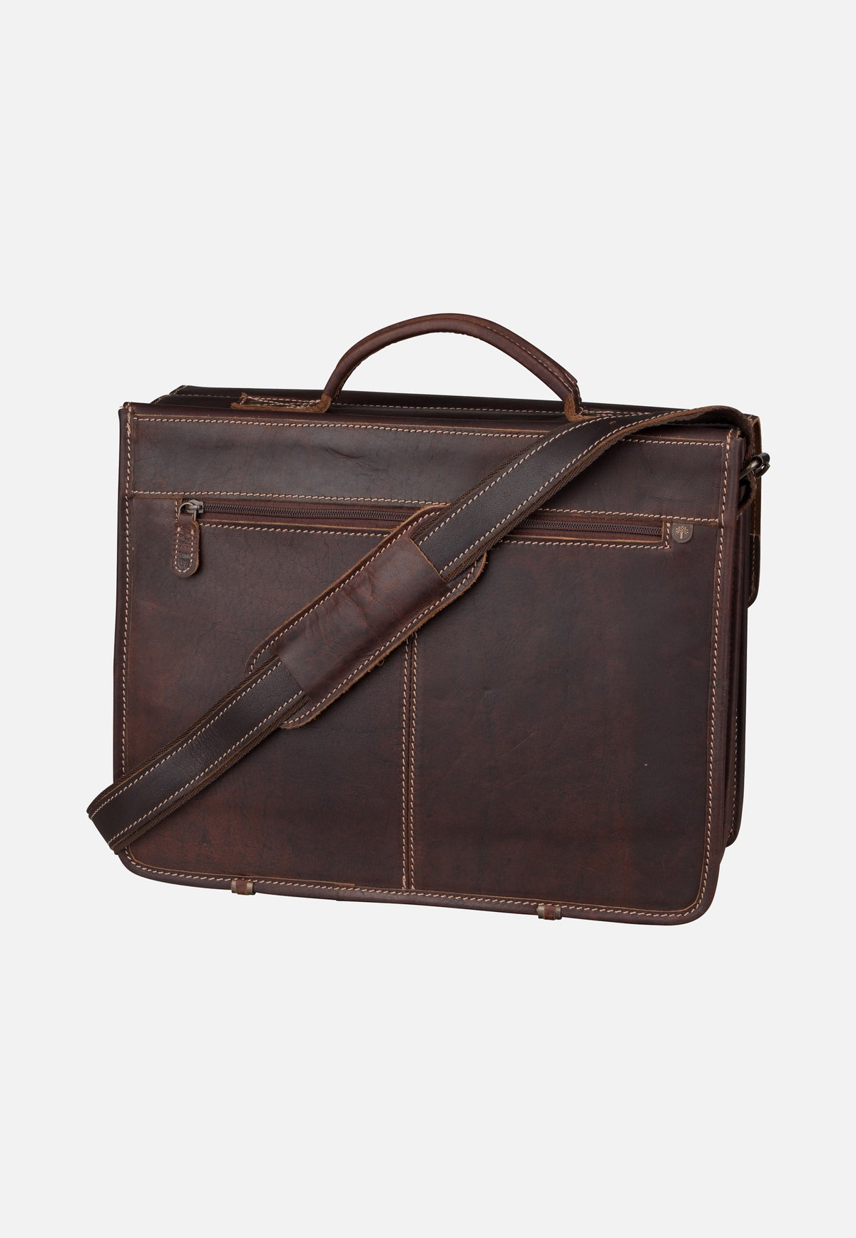 Greenburry Buffalo 1128 Mappe XXL Brown Briefcase