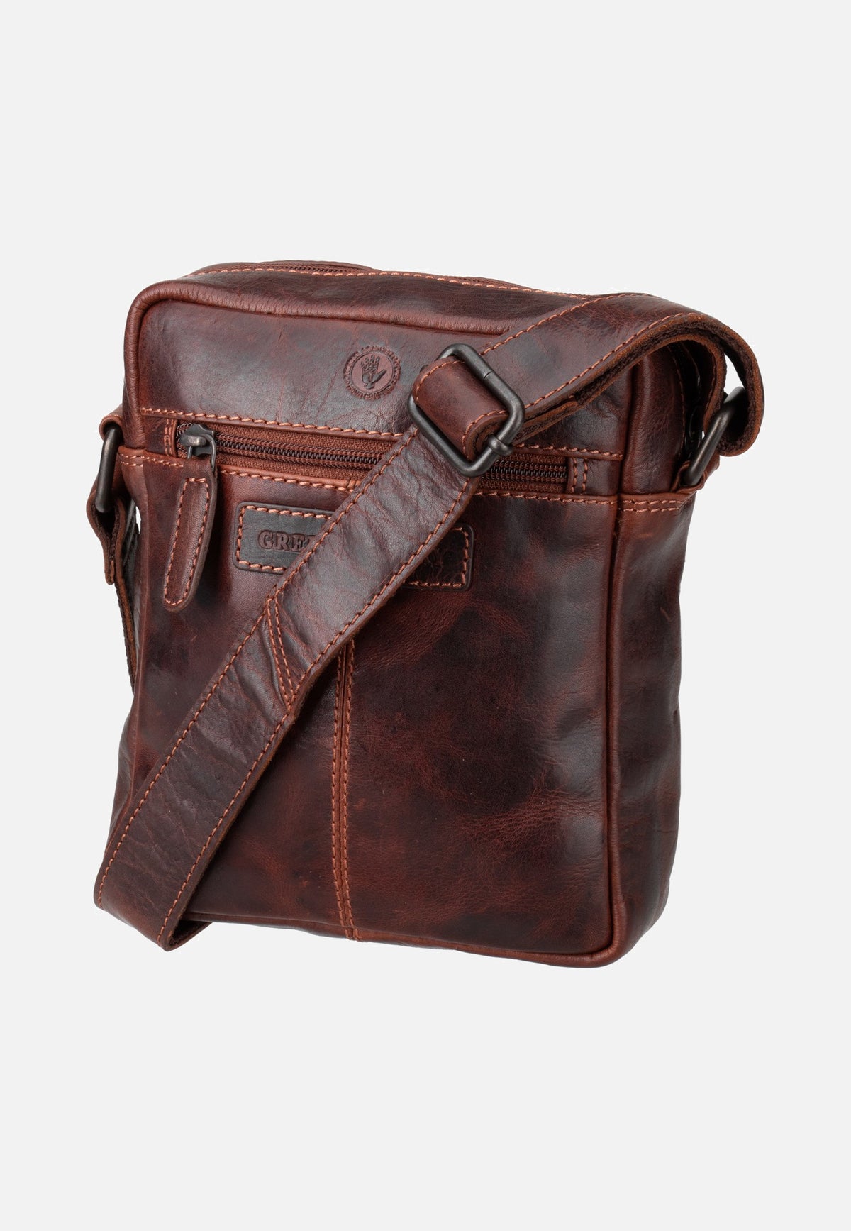 Greenburry Rugged Shoulderbag M Teak Brown Schoudertas